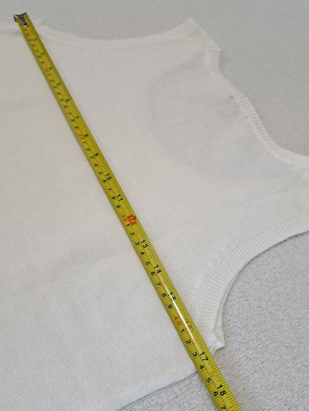 Talbots Petites Sleeveless Knit Sweater White Size Medium Linen Cotton Classic - Picture 11 of 13